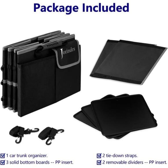 Trunk Organizer With Reflective Stripe For Car,Cargo Organizer For Suv - Picture 3 of 8